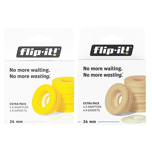 Flip-It! Bottle Emptying Kit (6 Pack, Bright Color Edition)