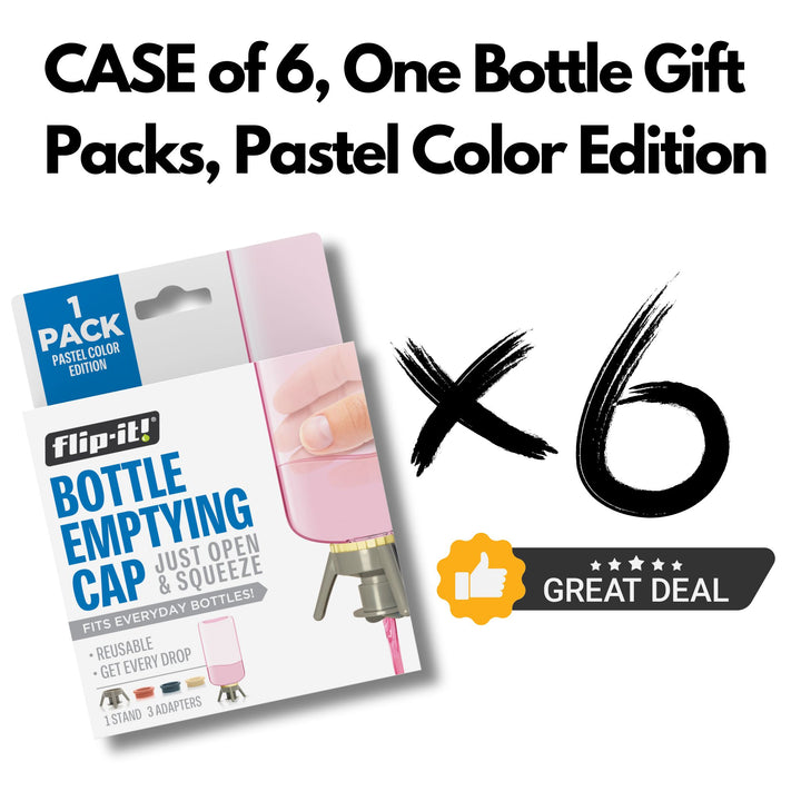 1 Bottle Pack, Case of 6 Gift Packs (pastel colors) (Each Kit ONLY $6.50! Huge Savings!)