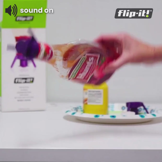 Flip It Cap Bottle Emptying Upside Down Use on Thick Liquids Kitchen and  Bath