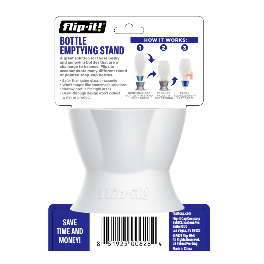 NEW Bottle Emptying Stand in White or Grey